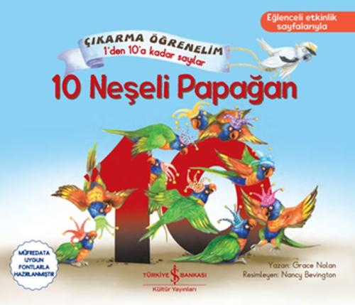 10 Neşeli Papağan - Çıkartma Öğrenelim 1'den 10'a Kadar Sayılar