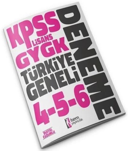 2023 KPSS Lisans GYGK Türkiye Geneli Deneme Seti 4-5-6