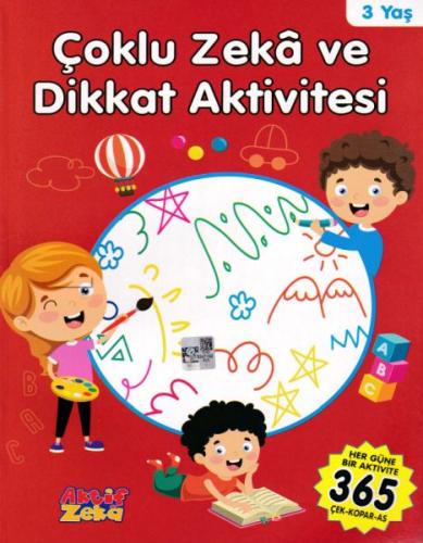 3 Yaş Çoklu Zeka ve Dikkat Aktivitesi - Kırmızı Kitap