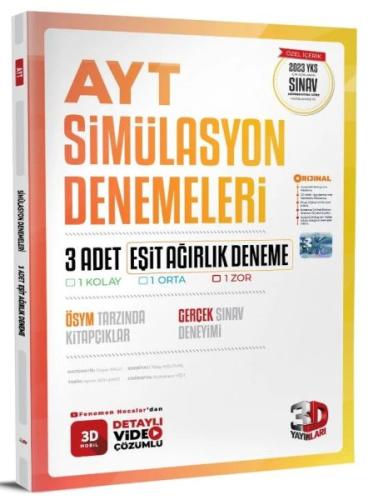 3D 2023 AYT 3D Eşit Ağırlık 3'lü Simülasyon Deneme