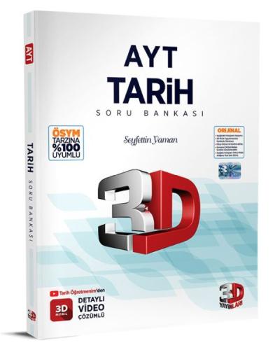 3D 2023 AYT Tarih Tamamı Video Çözümlü Soru Bankası