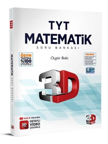 3D 2023 TYT Matematik Tamamı Video Çözümlü Soru Bankası