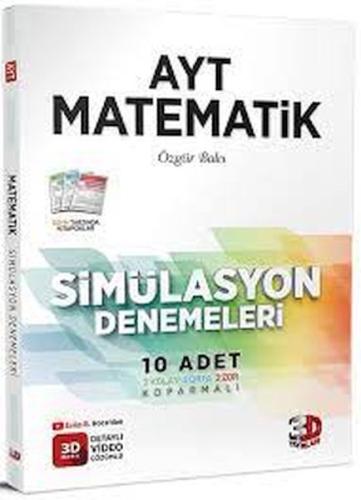 3D AYT Matematik 10 lu Simülasyon 2023 Denemeleri Video Çözümlü (Yeni)