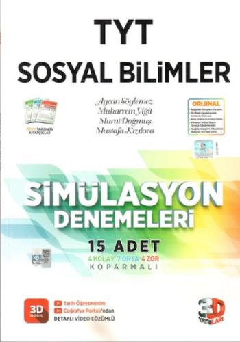 3D TYT Sosyal Bilimler Tamamı Video Çözümlü Simülasyon Denemeleri (Yen