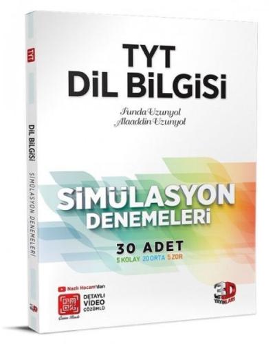 3D Yayınları TYT Dil Bilgisi Simülasyon 30 Adet Denemeleri Çözüm