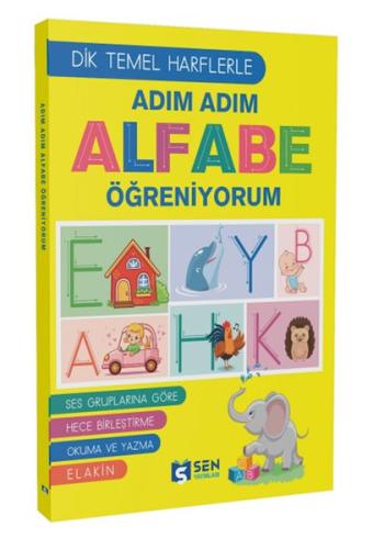 Adım Adım Alfabe Öğreniyorum (Dik Temel Harflarle)