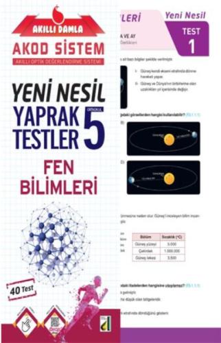 Akıllı Damla Fen Bilimleri Yeni Nesil Yaprak Testler-5. Sınıf