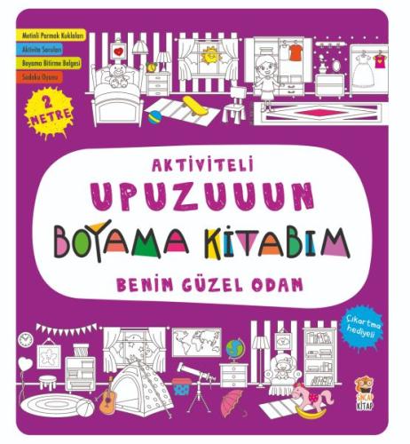 Aktiviteli Upuzuuun Boyama Kitabım - Benim Güzel Odam