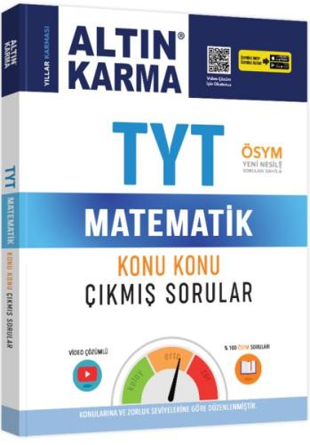 Altın Karma TYT Matematik Konu Konu Çıkmış Sorular (Yeni)