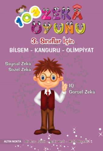 Altın Nokta 3. Sınıf 103 Zeka Oyunu Bilsem - Kanguru - Olimpiyat Kitab