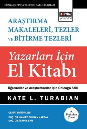 Araştırma Makaleleri, Tezler Ve Bitirme Tezleri Yazarları İçin El Kita