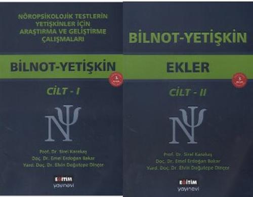 Bilnot-Yetişkin (2 Kitap) Nöropsikolojik Testlerin Yetişkinler İçin Ar