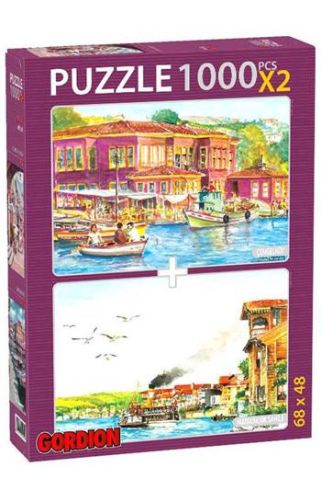 Çengelköy + Kuzguncuk Sahili / 2x1000 Parça Puzzle (40153)