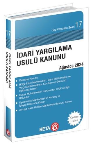 Cep Kanunları Serisi 17 - İdari Yargılama Usulü Kanunu (Yeni)