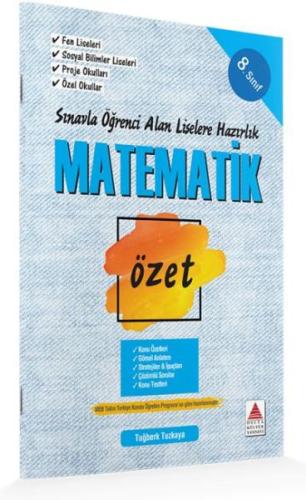 Delta Kültür 8. Sınıf Matematik Özet