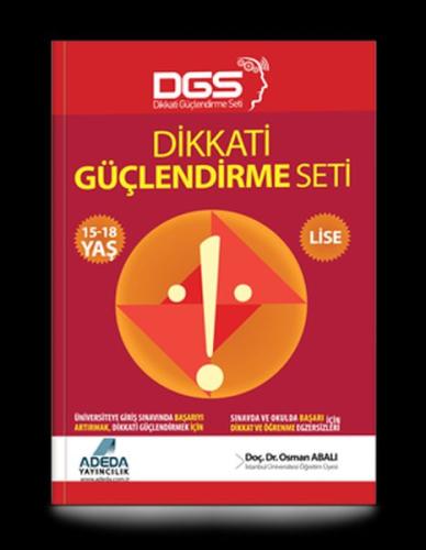 Dikkati Güçlendirme Seti Lise 15-18 Yaş