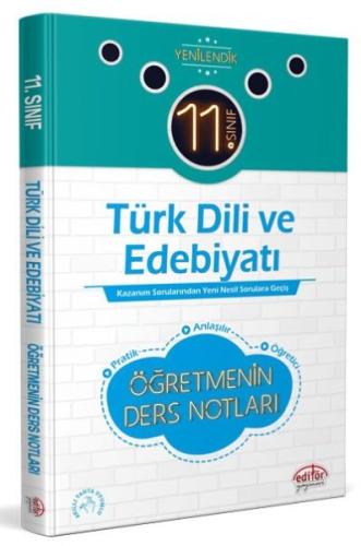 Editör 11. Sınıf Türk Dili ve Edebiyatı Öğretmenin Ders Notları