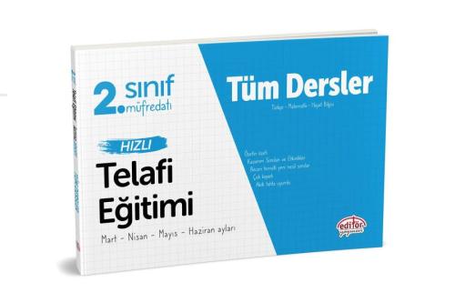 Editör 2. Sınıf Tüm Dersler Hızlı Telafi Eğitimi