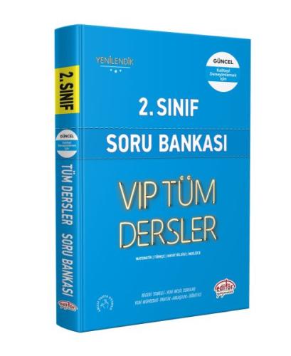 Editör 2. Sınıf VIP Tüm Dersler Soru Bankası Mavi Kitap