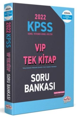 Editör 2022 KPSS Genel Yetenek - Genel Kültür VIP Tek Kitap Soru Banka