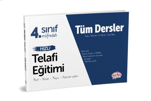 Editör 4. Sınıf Tüm Dersler Hızlı Telafi Eğitimi