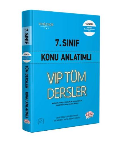 Editör 7. Sınıf VIP Tüm Dersler Konu Anlatımlı Mavi Kitap