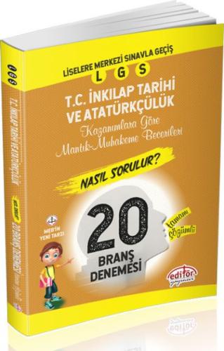 Editör 8. Sınıf LGS İnkılap Tarihi veAtatürkçülük Çözümlü 20 Deneme