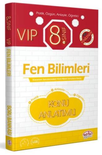 Editör 8. Sınıf VIP Fen Bilimleri Konu Anlatımlı