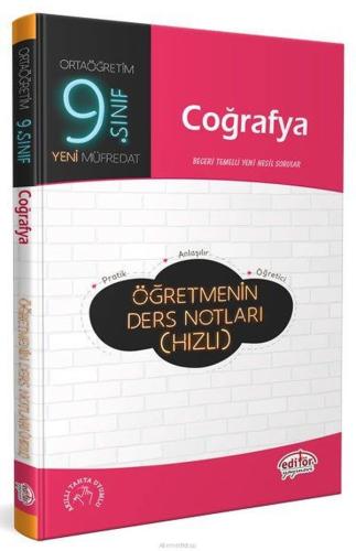 Editör 9. Sınıf Coğrafya Öğretmenin Ders Notları (Hızlı)