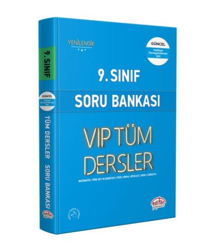 Editör 9. Sınıf Tüm Dersler Soru Bankası Mavi Kitap