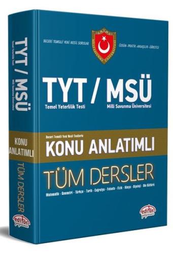 Editör TYT MSÜ Tüm Dersler Konu Anlatımlı