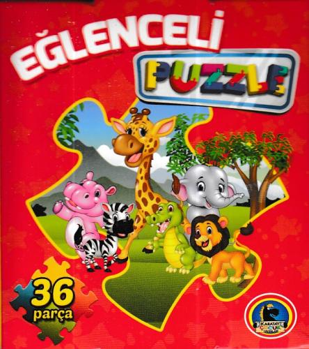 Eğlenceli Puzzle (36 parça) Kırmızı Kutu