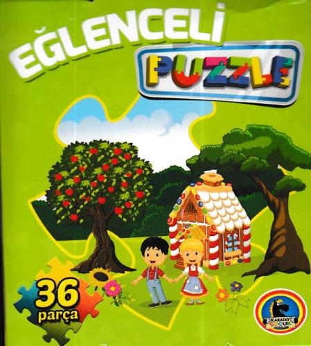 Eğlenceli Puzzle (36 parça) Yeşil Kutu