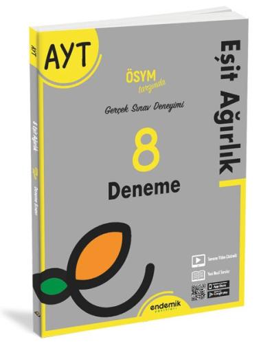 Endemik 2022 AYT Eşit Ağırlık 8 Deneme Sınavı