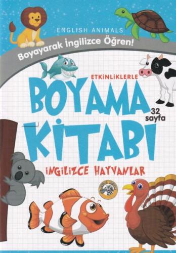 Etkinliklerle Boyama Kitabı İngilizce Hayvanlar