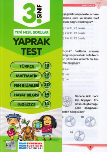 Evrensel 3. Sınıf Tüm Dersler Yaprak Testler (Yeni)