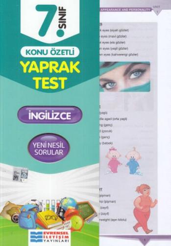 Evrensel 7. Sınıf İngilizce Konu Özetli Yaprak Test (Yeni)