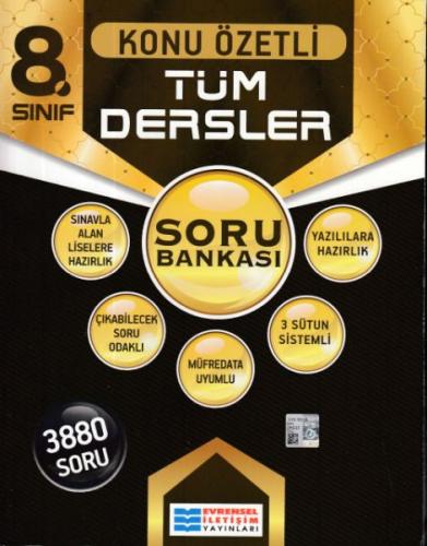 Evrensel 8. Sınıf Tüm Dersler Konu Özetli Soru Bankası (Yeni)