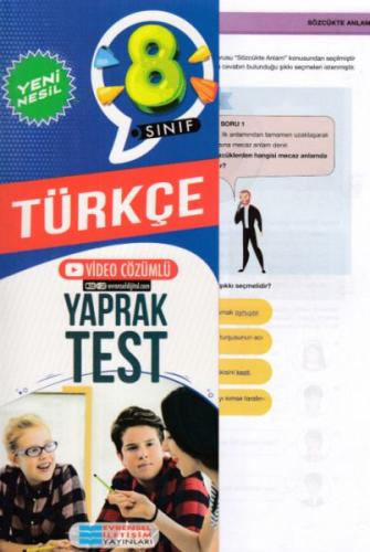 Evrensel İletişim 8. Sınıf Türkçe Yeni Nesil Video Çözümlü Yaprak Test