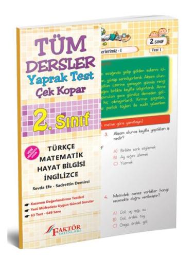 Faktör 2. Sınıf Tüm Dersler Yaprak Test (Yeni)