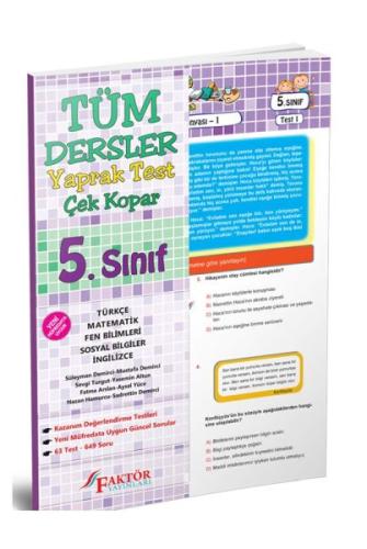 Faktör 5. Sınıf Tüm Dersler Yaprak Test (Yeni)