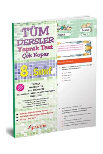 Faktör 8. Sınıf Tüm Dersler Yaprak Test (Yeni)