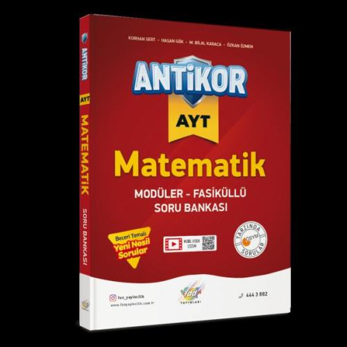 FDD AYT Antikor Matematik Soru Bankası