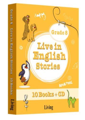 Grade 8 - Live in English Stories (10 Books CD)