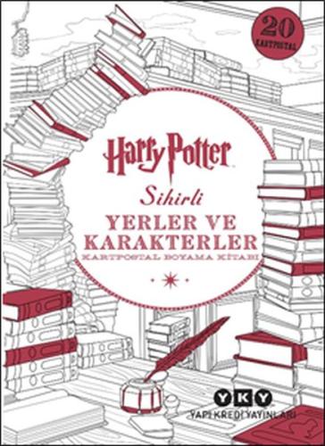 Harry Potter Sihirli Yerler ve Karakterler - Kartpostal Boyama Kitabı