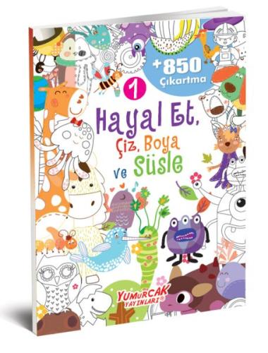 Hayal Et-Çiz-Boya-Süsle 850 Çıkartma -1