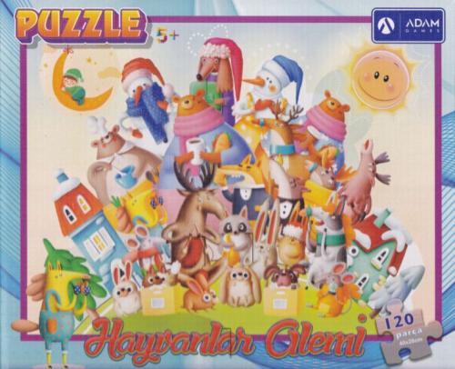 Hayvanlar Alemi 120 Parça Puzzle (40x28)