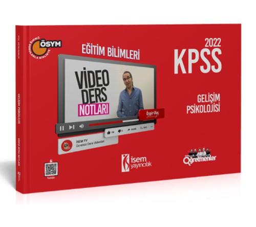 İsem Yayıncılık 2022 KPSS Eğitim Bilimleri Gelişim Psikolojisi Video D