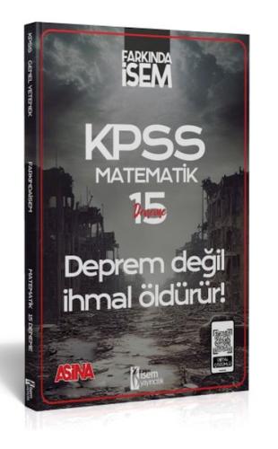 İsem Yayıncılık 2024 Farkında İsem Kpss Aşina Matematik 15 Deneme