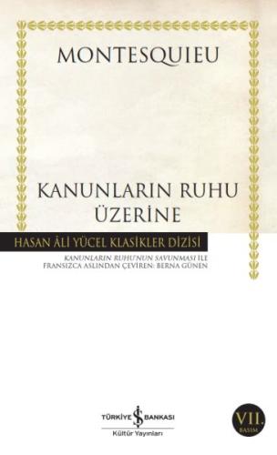 Kanunların Ruhu Üzerine - Hasan Ali Yücel Klasikleri